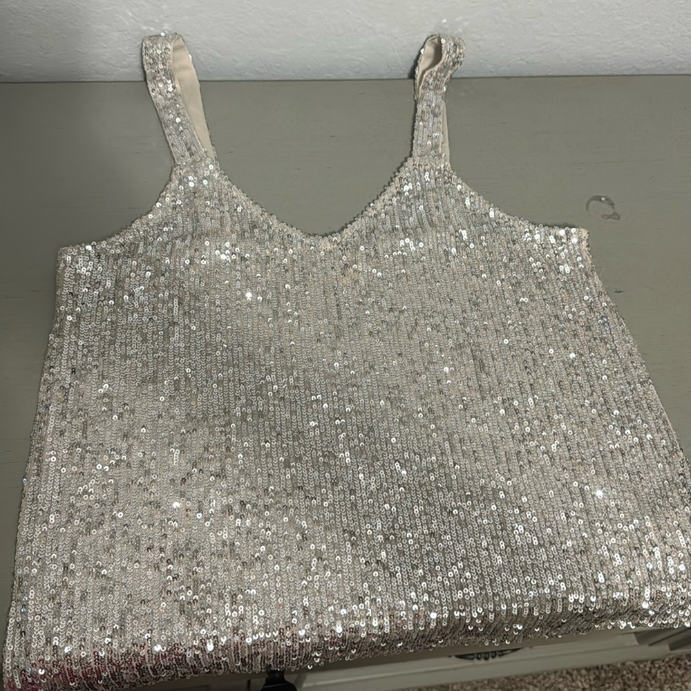 Sequin tank top